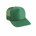 Youth 5 Panel Polyester Cap w/ Foam Front/Mesh Back Cap